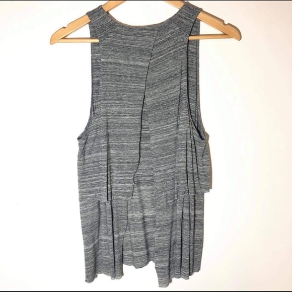 ARITZIA WILFRED Layered Open Back Sleeveless Top Gray Size S - Picture 2 of 4
